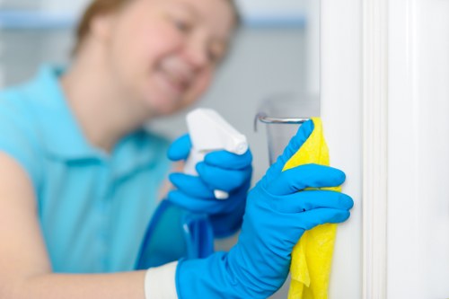 Trusted Wimbledon cleaner organizing a modern apartment
