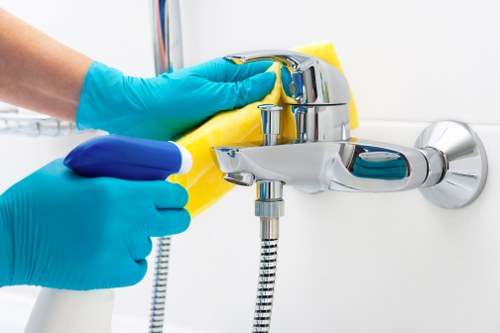 Domestic cleaning tasks carried out by a cleaner in Wimbledon